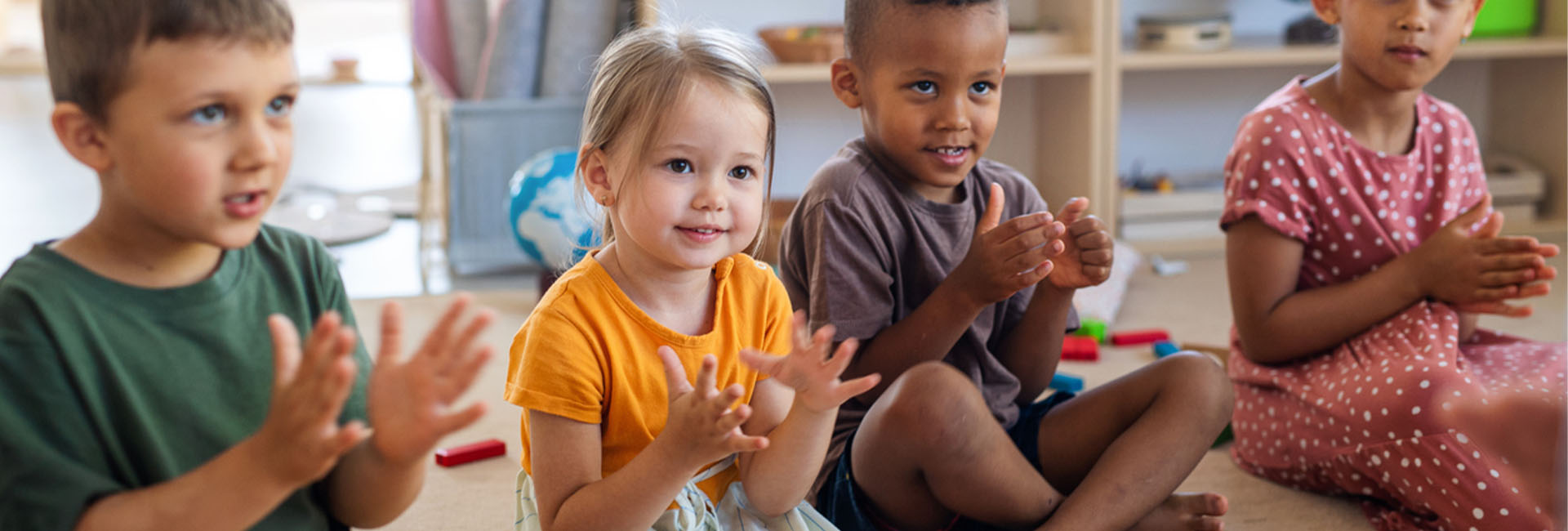 children in a gym daycare